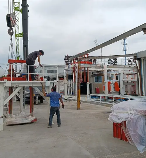 Messa in funzione con successo del progetto di linea di produzione di blocchi leggeri per il cliente di Ningxia