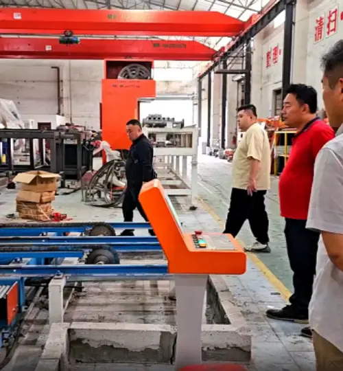 Progetto di linea di produzione di blocchi leggeri e pannelli divisori per un cliente mongolo