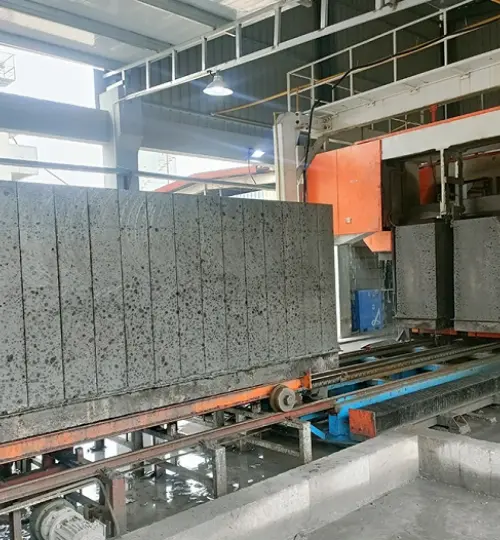 Progetto di linea di produzione di blocchi autoisolanti a risparmio energetico del cliente Xinjiang Yili