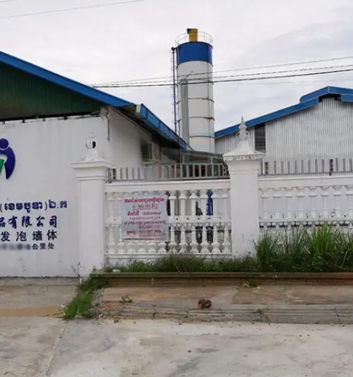 Progetto di attrezzatura automatica per mattoni di schiuma di cemento in Cambogia